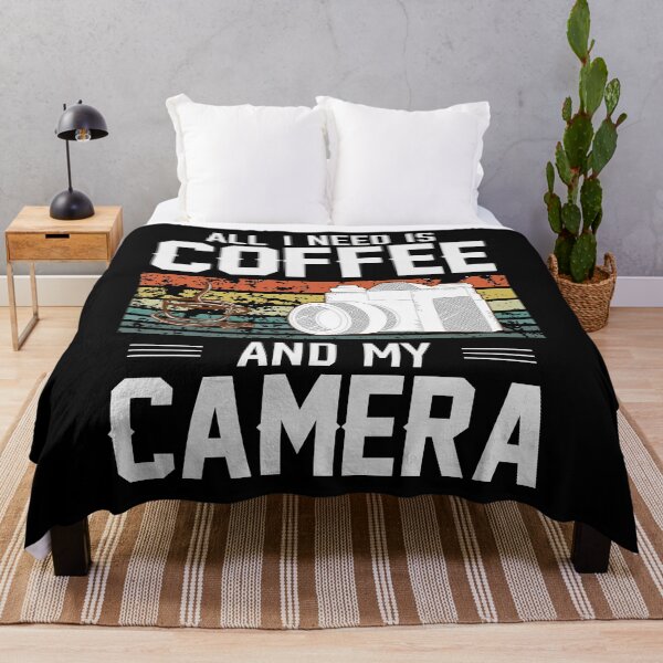 Item preview, Photography Camera Gift - All I Need is Coffee and my Camera Retro for Photographer designed and sold by abcxyzsma.