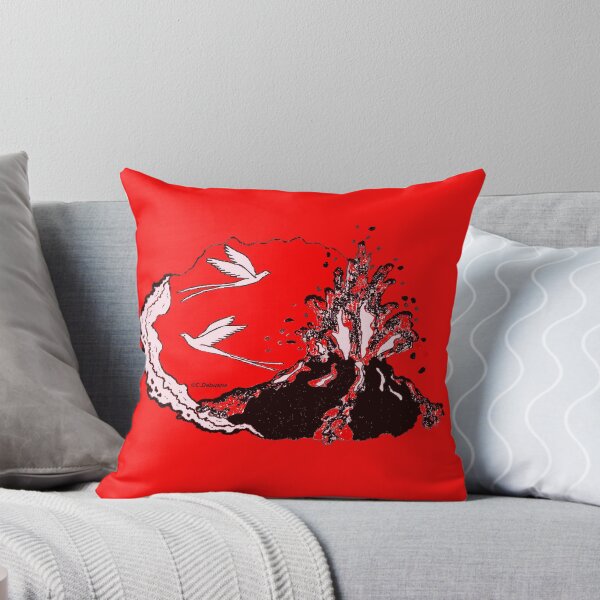 Item preview, Reunion Island. Piton de la Fournaise in red designed and sold by Catherine Debusne.
