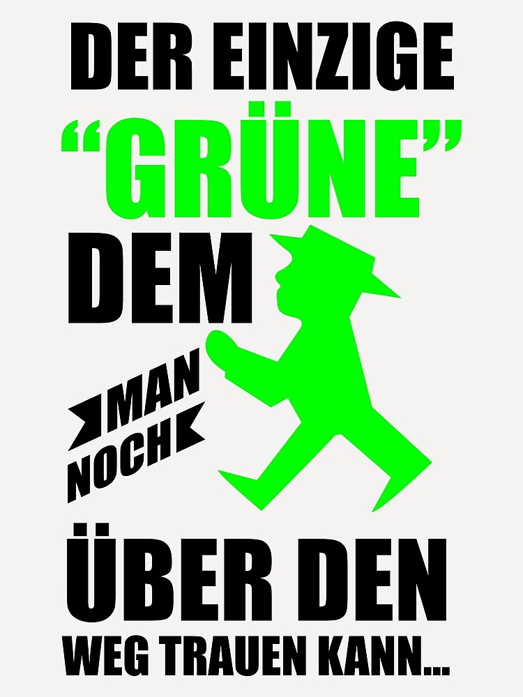 Grüne Partei lustiger Spruch Verkehr Geschenk | Tuch