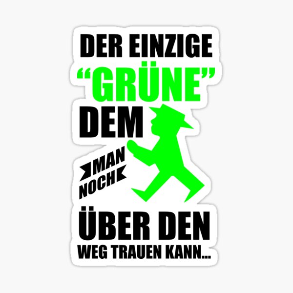MINI Auto Aufkleber Grün nein Danke grüne Partei car Sticker Anti Wahlen  Protest 