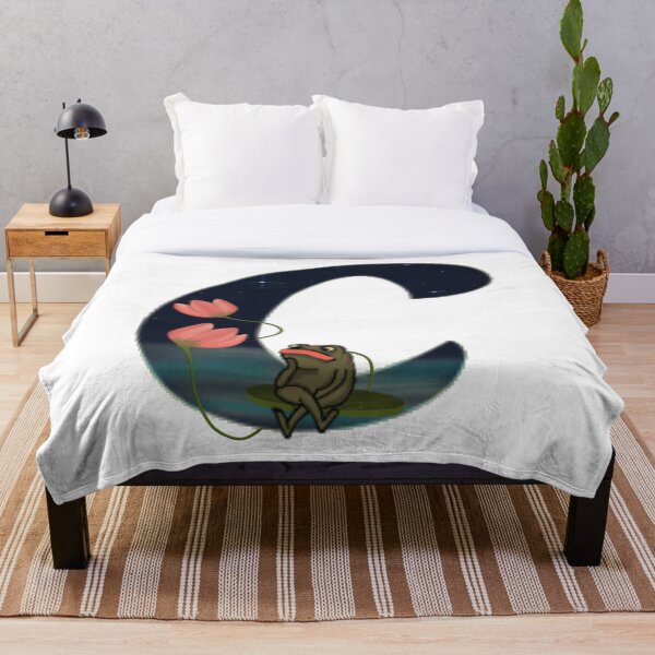 Item preview, the obstinate frog on the c with lilies. designed and sold by Wizabi.