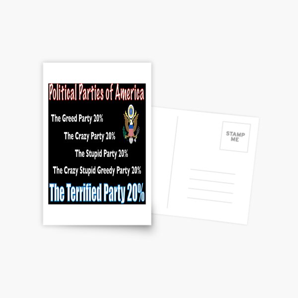 Political parties of America Postcard
