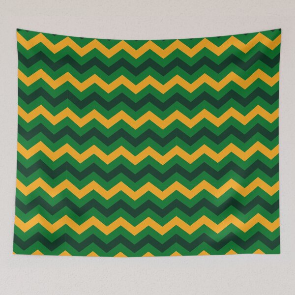 Item preview, Yellow Black and Green Chevron Zigzag Pattern designed and sold by SqueakyRicardo.