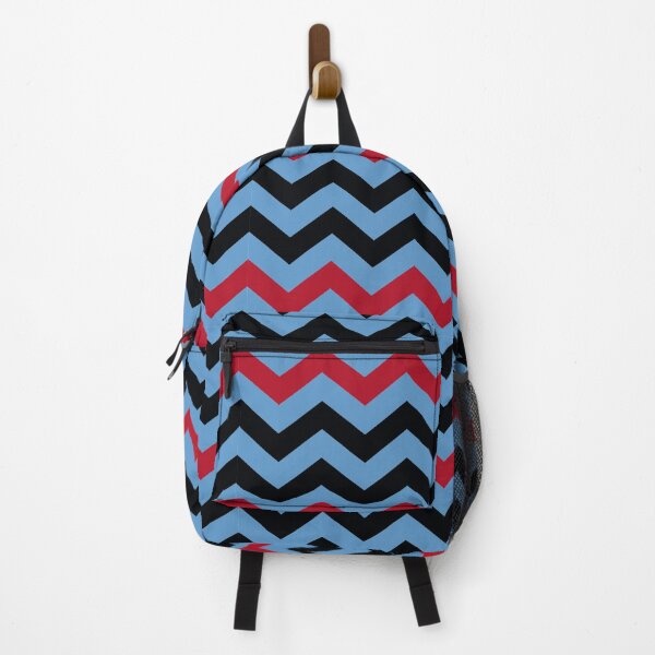 Item preview, Light Blue Red and Black Chevron Zigzag Pattern designed and sold by SqueakyRicardo.