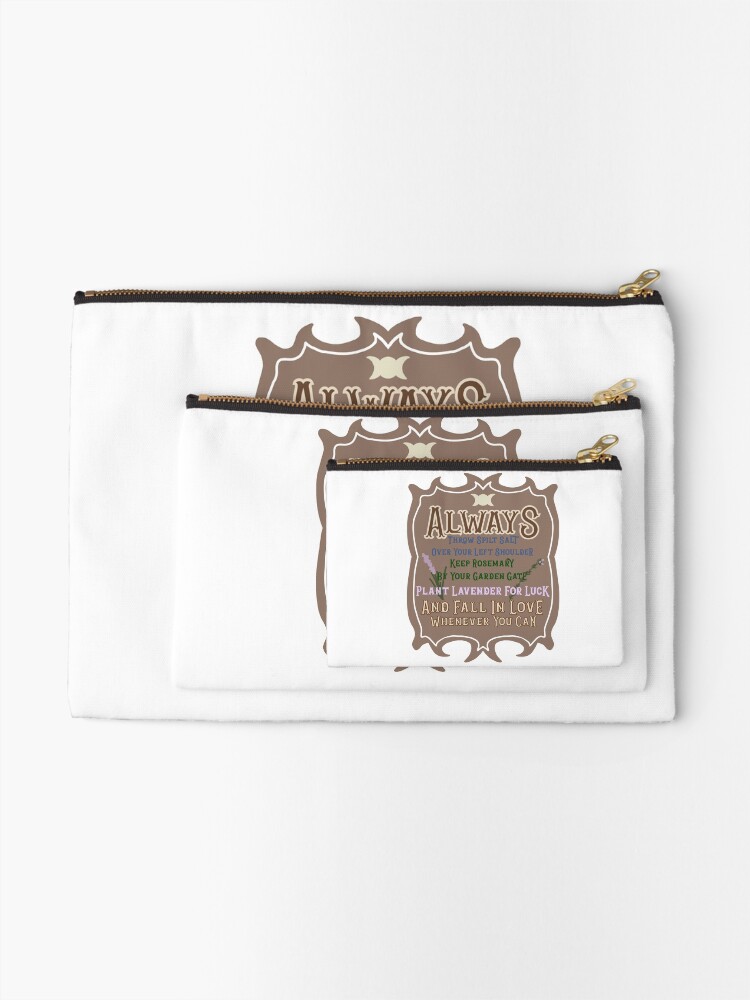 Thumbnail 2 of 4, Zipper Pouch, Practical Magic print designed and sold by Tst1901.