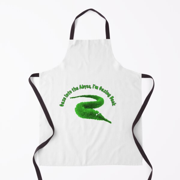 Item preview, Green Worm on a string Gaze into the Abyss designed and sold by Geek-Nerd-Shop.