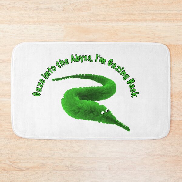 Item preview, Green Worm on a string Gaze into the Abyss designed and sold by Geek-Nerd-Shop.