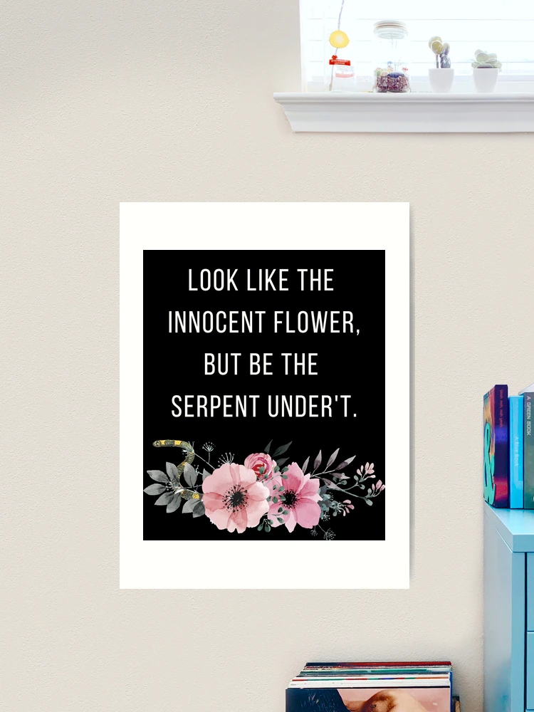 PLITI Macbeth Make-up-Tasche – „Look Like The Innocent Flower“ Design, Canvas, 22,9 X 17 Cm