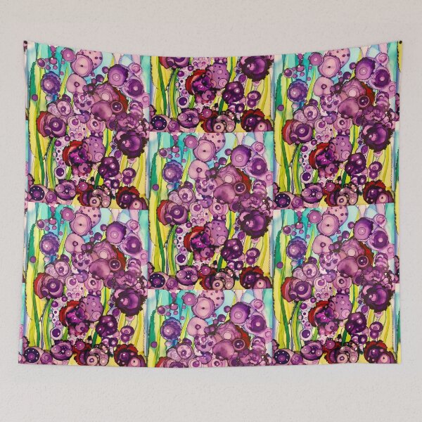 Item preview, Violet Bubble Blooms designed and sold by Marla Kurzec.