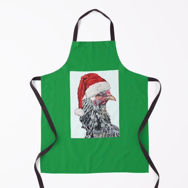 Item preview, Dark Brahma Chicken Santa designed and sold by jenesaiscluck.