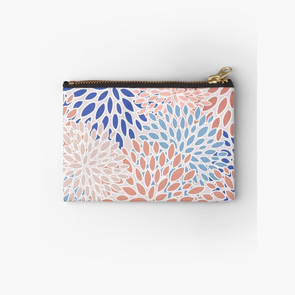 Item preview, Flower Blooms, Pink, Orange, Blue, Modern, Floral Prints designed and sold by meggydesigns.