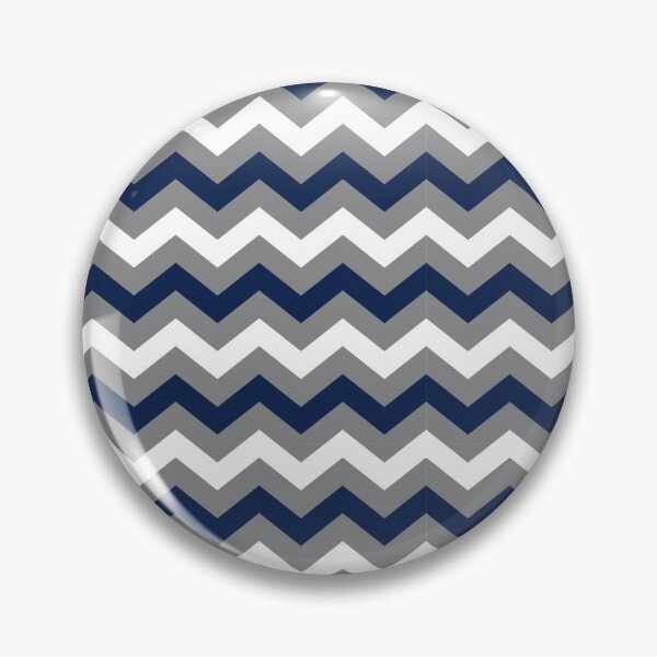 Item preview, Navy Blue, Grey and White Chevron Zigzag Pattern designed and sold by SqueakyRicardo.
