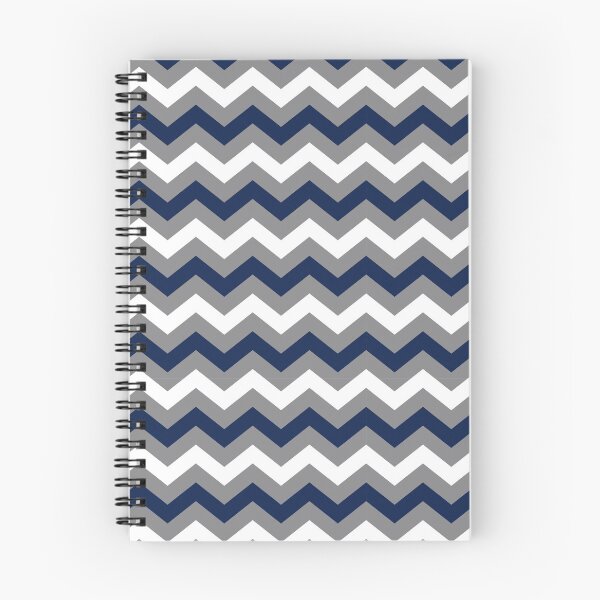 Item preview, Navy Blue, Grey and White Chevron Zigzag Pattern designed and sold by SqueakyRicardo.