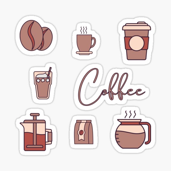 Aesthetic Coffee Stickers Printable Ubicaciondepersonascdmxgobmx 