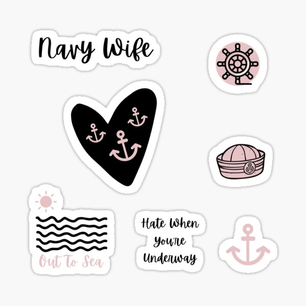 Navy Wife Life Stickers Sticker