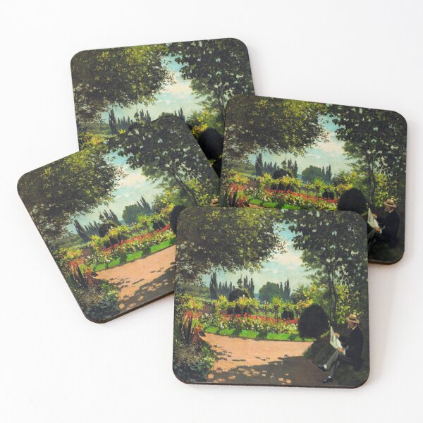 Item preview, Adolphe Monet Reading in the Garden-Claude Monet designed and sold by LexBauer.