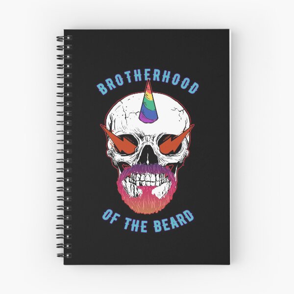 Item preview, Skull with Beard - Bearded Skull Unicorn designed and sold by Coder-T.