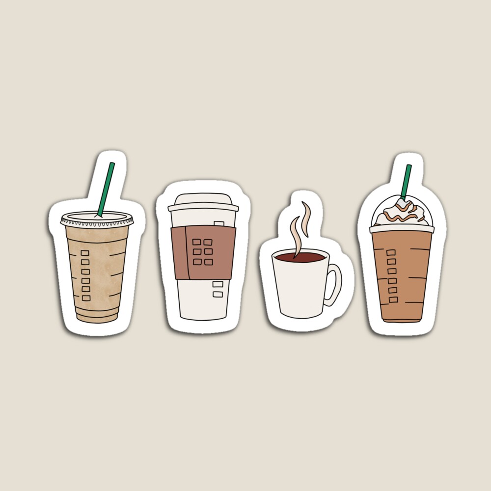 Coffee Lovers Sticker Pack Magnet for Sale by Jamie Maher