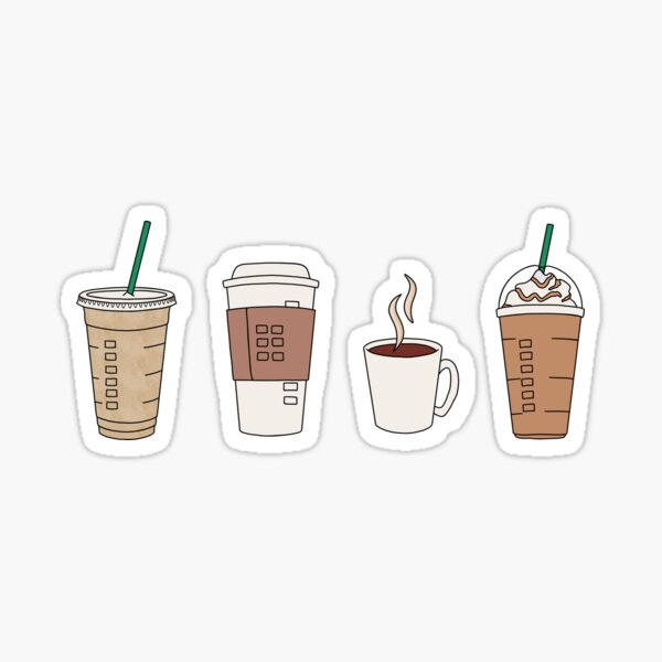 Kawaii Starbucks Sticker Inspirational Coffee Stickers Laptop Stickers  Aesthetic Stickers Waterbottle Stickers Computer Stickers