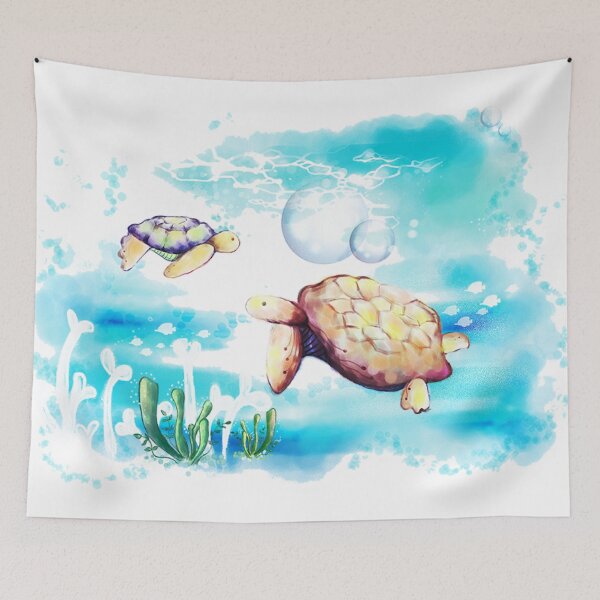 Item preview, turtles in the sea designed and sold by SherriMans.