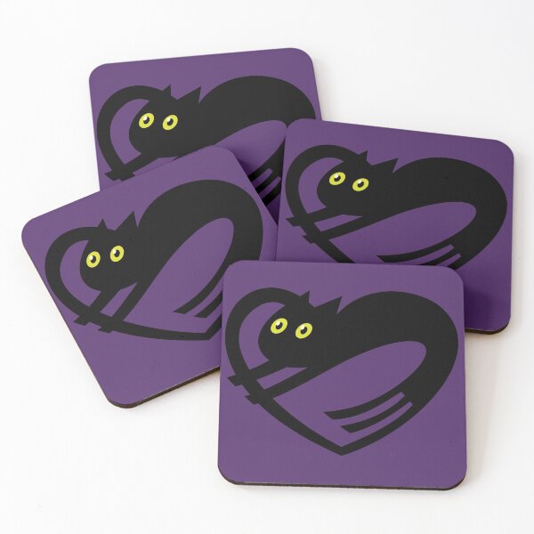 Item preview, Black Heart Cat designed and sold by Depic Spirit.