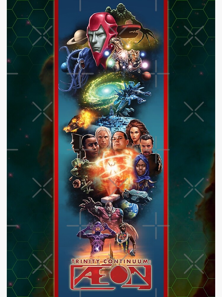Thumbnail 4 of 4, Metal Print, Trinity Continuum: Æon Cover Art designed and sold by TheOnyxPath.