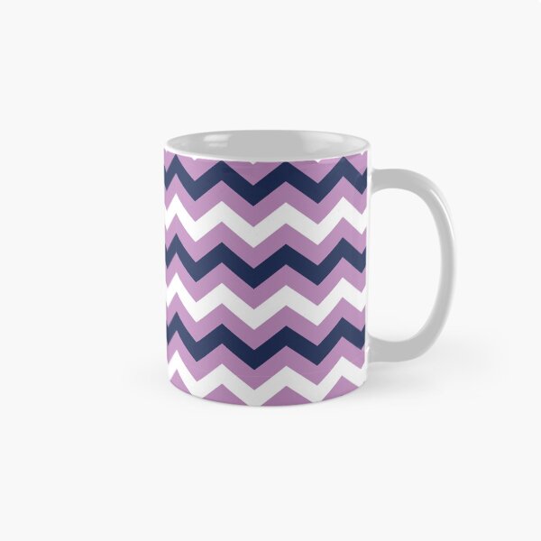 Item preview, Navy Blue, Lavender and White Chevron Zigzag Pattern designed and sold by SqueakyRicardo.