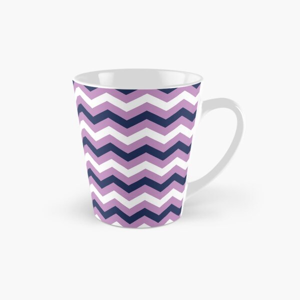 Item preview, Navy Blue, Lavender and White Chevron Zigzag Pattern designed and sold by SqueakyRicardo.