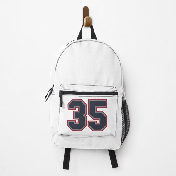 Item preview, 35 Navy Grey Red Sports Number Thirty-Five designed and sold by HelloFromAja.