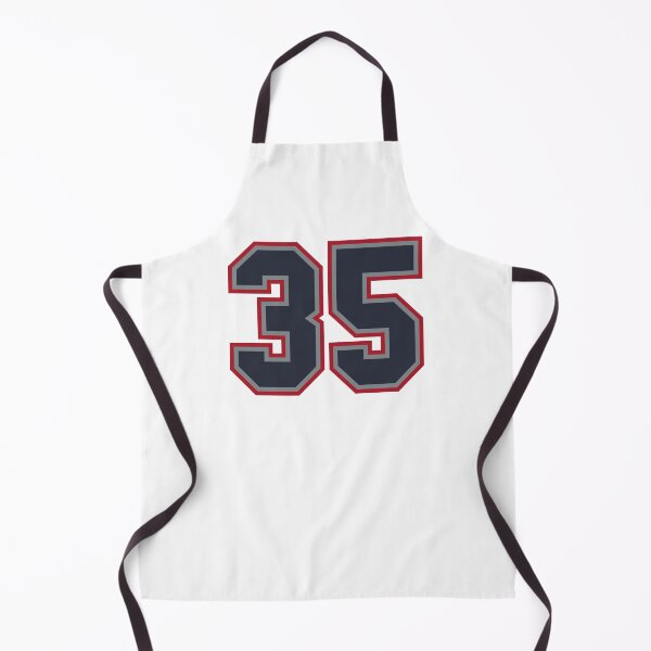 Item preview, 35 Navy Grey Red Sports Number Thirty-Five designed and sold by HelloFromAja.