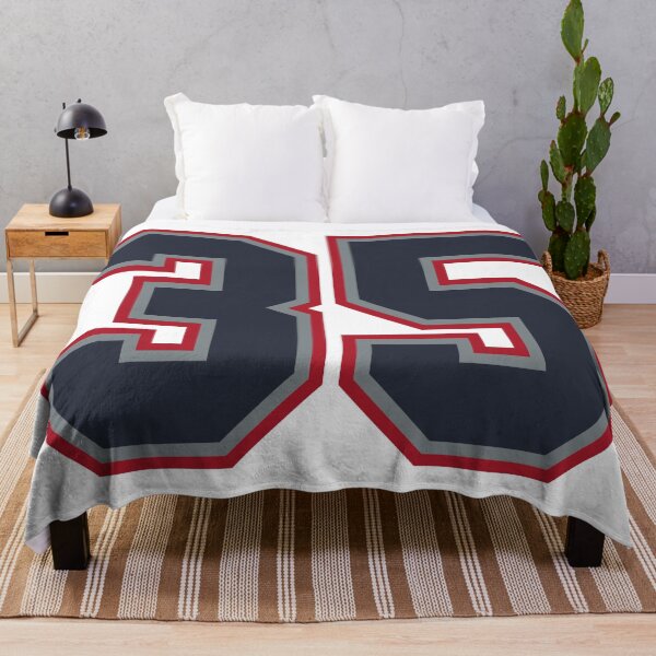 Item preview, 35 Navy Grey Red Sports Number Thirty-Five designed and sold by HelloFromAja.