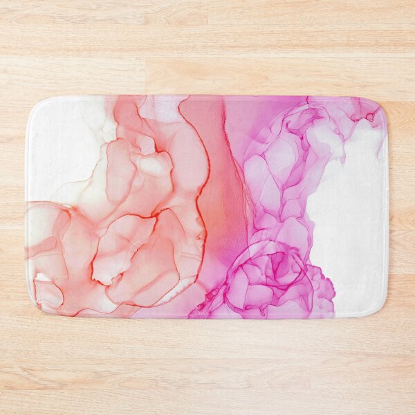 Item preview, Pink and Coral Smoke Abstract: Original Alcohol Ink Painting by Herzart designed and sold by herzart.