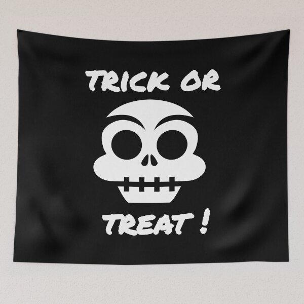 Item preview, Trick or Treat Skullface Shirt designed and sold by WordsmithNerd.