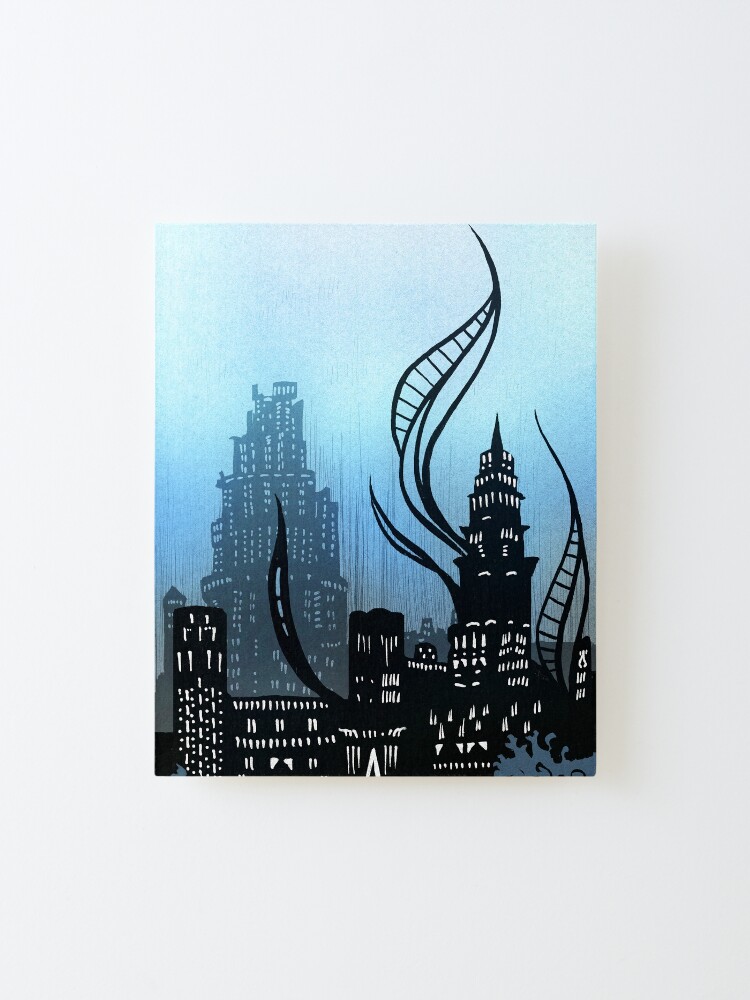 Alternate view of Amaurot - Inktober Mounted Print