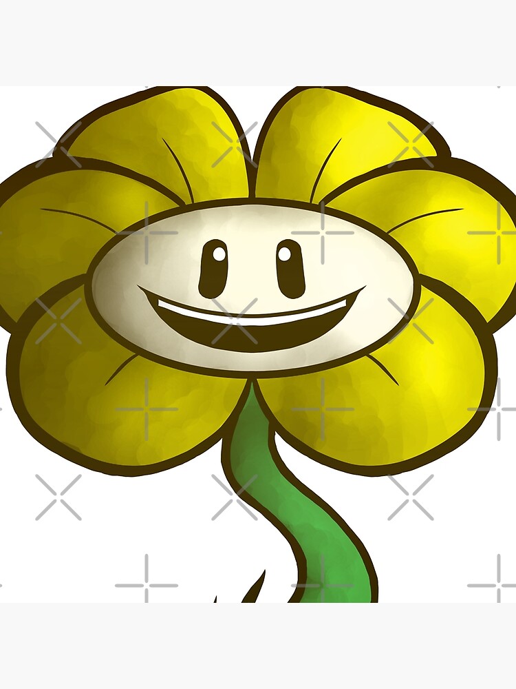 Undertale Flowey 1.1 Pin for Sale by CherryCloudsArt