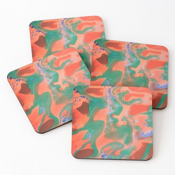 Item preview, Gradient acrylic red orange green designed and sold by amagaclothing.