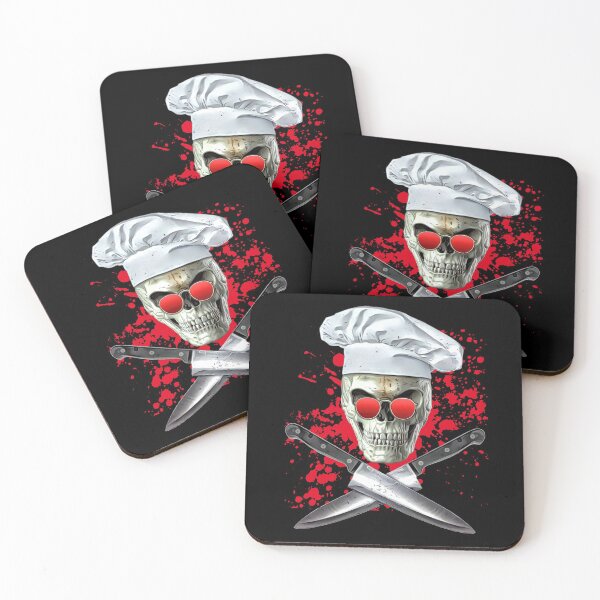 Item preview, splatter skull cook designed and sold by drizzd.