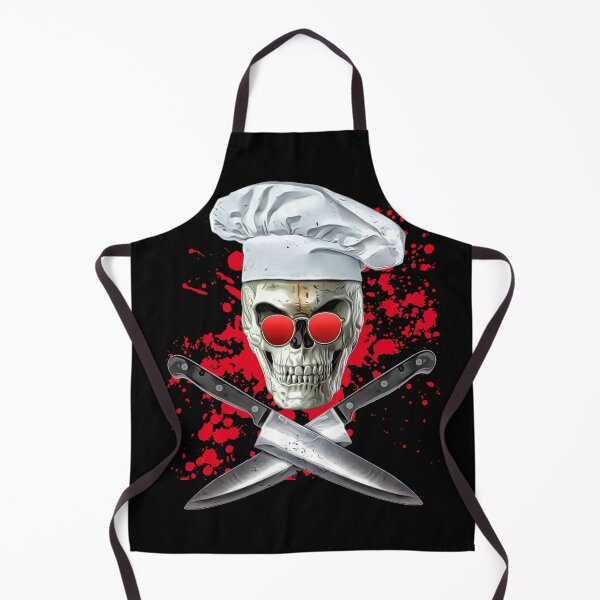 Item preview, splatter skull cook designed and sold by drizzd.