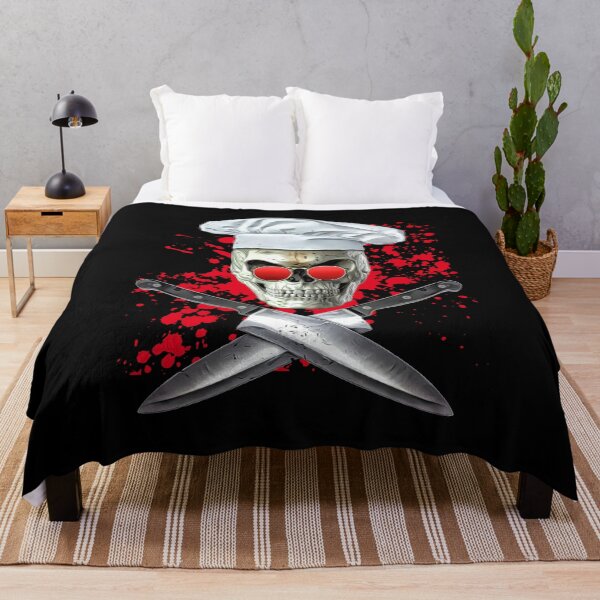 Item preview, splatter skull cook designed and sold by drizzd.