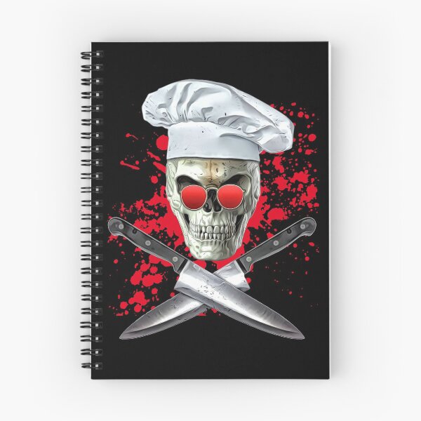 Item preview, splatter skull cook designed and sold by drizzd.