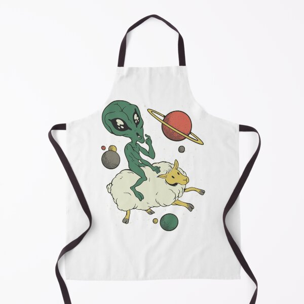 Item preview, Alien rides sheep in space Funny Funny Fun designed and sold by AaaleXX.