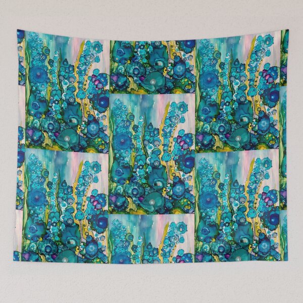 Item preview, Blue Bubble Blooms designed and sold by Marla Kurzec.