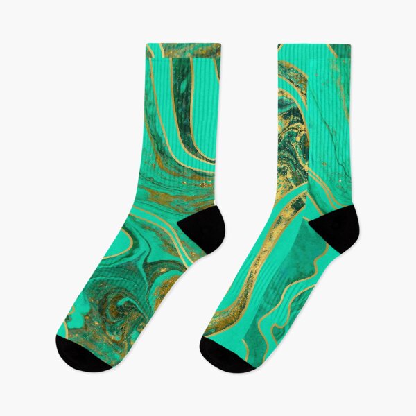Item preview, Acrylic color flow turquoise gold designed and sold by amagaclothing.