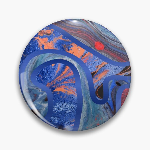 Item preview, Acry color flow deep blue designed and sold by amagaclothing.