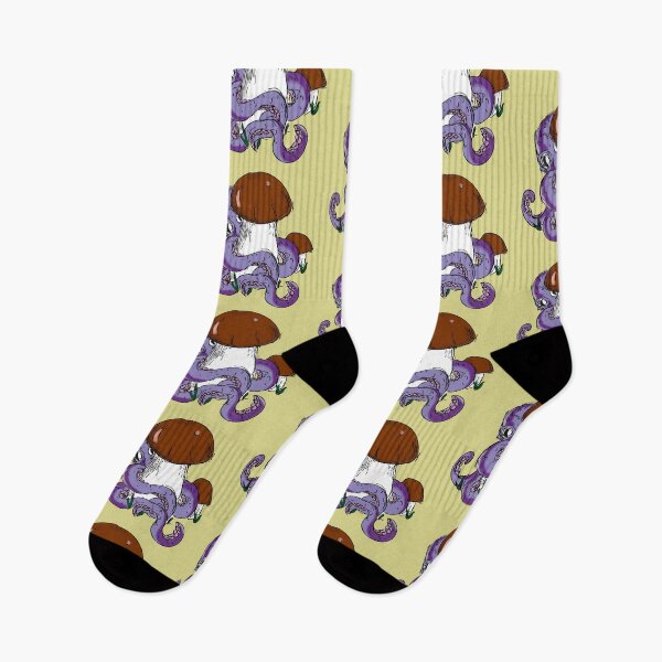 Item preview, Octopus and Mushrooms - Unexpected Love designed and sold by LeahHa.