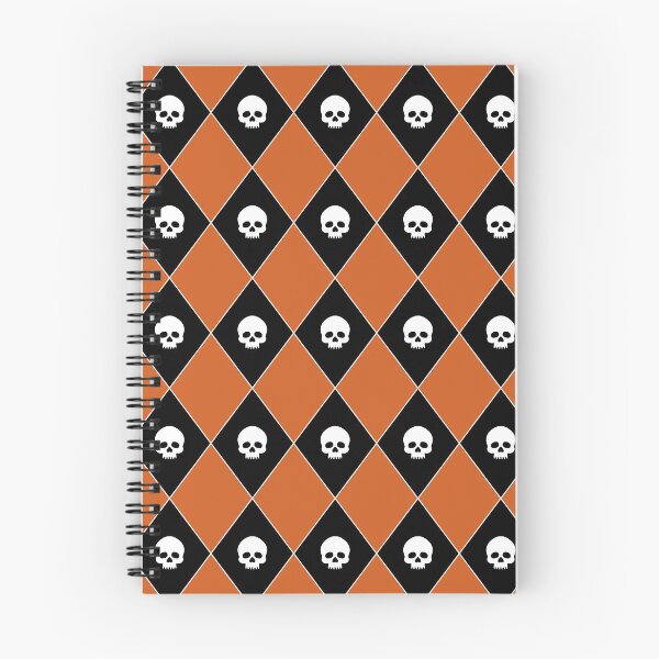 Item preview, Harlequin Skull Pattern (Orange/Halloween) designed and sold by inatorinator.