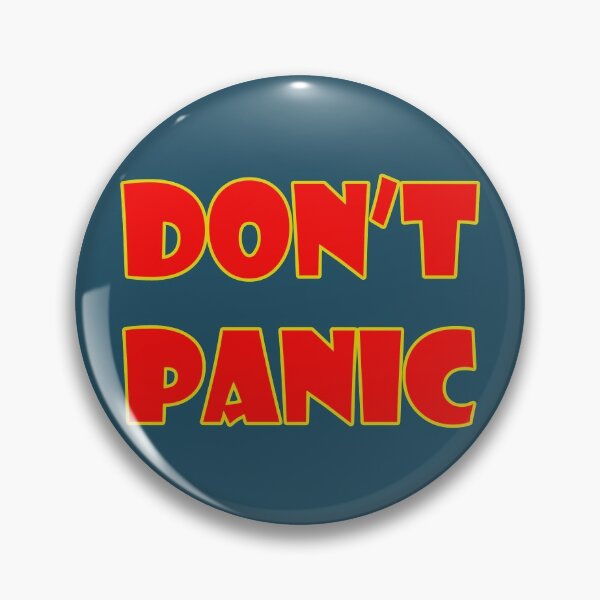 Item preview, Don't Panic designed and sold by blacksnowcomics.