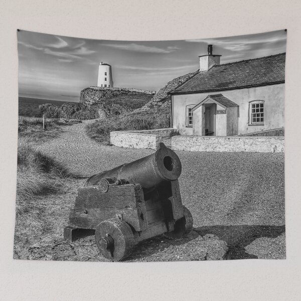 Item preview, Cannon At Pilots Cottages Llanddwyn Island Anglesey designed and sold by AJEvans.