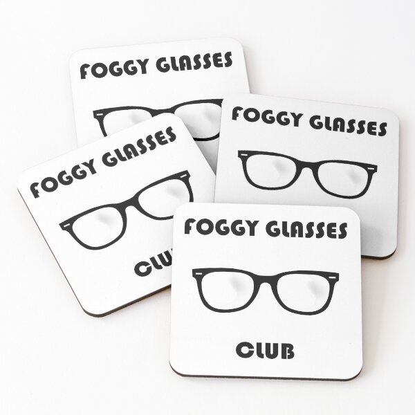 Item preview, Foggy glasses club - black on white edition designed and sold by Deegital18.