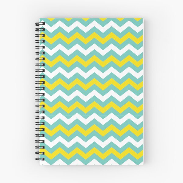 Item preview, Yellow, Aqua Blue and White Chevron Zigzag Pattern designed and sold by SqueakyRicardo.